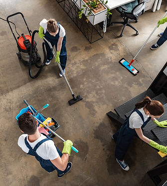 Cleaning Team at Work